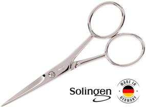 img 3 attached to 🔪 Solingen Scissors - Nose Hair Trimmer for Men & Women: Beard, Mustache, and Eyebrows - Stainless Steel Professional Tool, Made in Germany