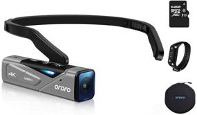 img 1 attached to 📹 Ordro EP7 Hands-Free Mini Body Video Camera - 4K Head Wearable Camcorder