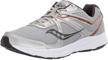 saucony mens cohesion sneaker charcoal logo