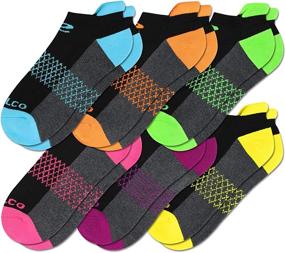 img 3 attached to 💪 Eallco Women's Ankle Socks: 6 Pairs of Cushioned Sole Running Athletic Socks with Tab