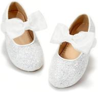 👠 felix & flora toddler flower girl dress shoes - ballet flats for girls, perfect for parties, school, and weddings logo