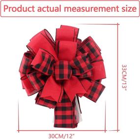 img 2 attached to 🎄 MoonXmas Red and Black Bilayer Stereo Christmas Tree Topper: Perfect Xmas Holiday Party Decoration