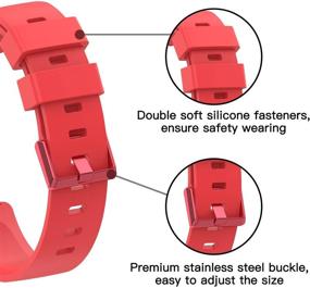 img 3 attached to 📟Классическая замена спортивной браслет для Fitbit Inspire/Inspire HR - I-SMILE Fitbit браслеты с пряжкой, один размер (включает в себя S и L браслеты)