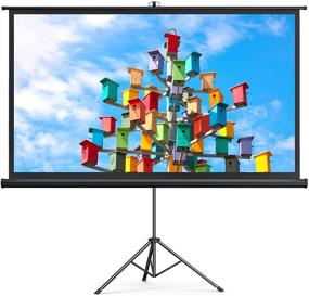 img 4 attached to 🎥 120 inch Projector Screen with Stand by HYZ - 4K HD, Wrinkle-Free Design, Perfect for Outdoor Backyard Movie Nights (1.1Gain, 4:3 Aspect Ratio, 160° Viewing Angle) - Includes Carry Bag