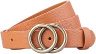earnda womens circle design buckle women's accessories for belts logo