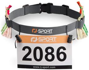 img 4 attached to RJ Sport Race Number Belt Triathalon