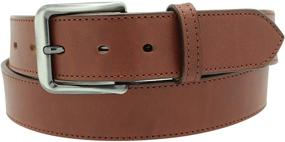 img 1 attached to 👔 Medium Men's Belt Accessories in Dress English Bridle Leather