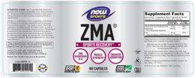 img 3 attached to 💊 NOW Sports Nutrition ZMA Capsules: Enhanced Absorption for Sports Recovery - 180 Count
