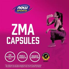 img 2 attached to 💊 NOW Sports Nutrition ZMA Capsules: Enhanced Absorption for Sports Recovery - 180 Count