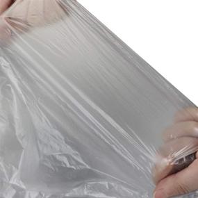 img 1 attached to 🗑️ Obstnny Tall Kitchen Trash Bags, 13 Gallon Garbage Bags: 150 Counts - Clear Grey for Efficient Waste Disposal