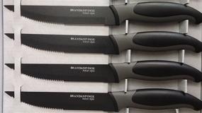 img 1 attached to Premium Quality Brandani Inox Italian Style 🔪 Non-stick Stainless Steel Steak Knives - Set of 6