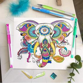 48 Set Gel Pens Colored Glitter For Coloring Books Drawing Art Marker Adult  Kids
