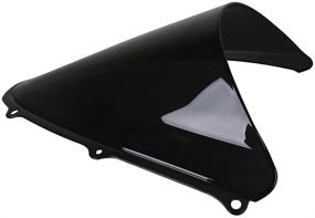 img 3 attached to 🖤 Sleek Black Windscreen Windshield for Suzuki GSXR 600 750 K6 (06 07) - Enhanced Compatibility!