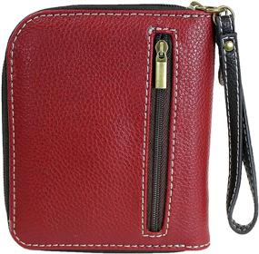 img 2 attached to 👛 CHALA Zip-Around Wallet with Wristlet Strap