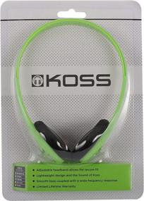 img 3 attached to 🎧 Наушники Koss KPH7G Green с регулируемым оголовьем на уши: портативное звуковое решение