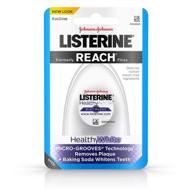 listerine healthy white interdental floss with baking soda - mint flavor - 30 yards - oral care and hygiene logo