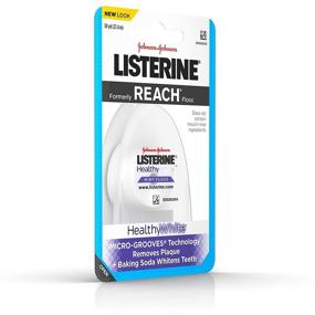 img 3 attached to LISTERINE Healthy White Interdental Floss with Baking Soda - Mint Flavor - 30 Yards - Oral Care and Hygiene
