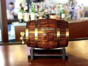 img 1 attached to 🥃 The Ultimate Whiskey Experience: PREMIUM Sensations Whiskey Barrel Dispenser