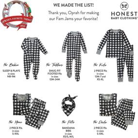 img 3 attached to HonestBaby Organic Holiday Jammies Handcrafted Men's Apparel