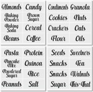 🏷️ mdesign home organization labels: 32 count preprinted stickers for kitchen pantry storage and cleaning - clear/black логотип