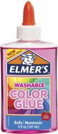 🌈 elmer's washable translucent color glue: perfect for slime making, assorted colors, 5oz each - 4 count, standard packaging логотип