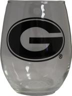 georgia bulldogs stemless glass black логотип