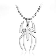 🕷 stylish spider pendant necklace: lightweight surgical stainless steel charm spider clavicle necklace logo