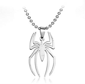 img 1 attached to 🕷 Stylish Spider Pendant Necklace: Lightweight Surgical Stainless Steel Charm Spider Clavicle Necklace