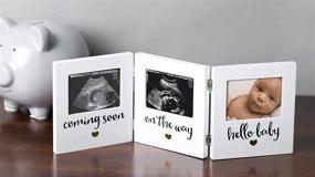 img 1 attached to Pearhead Triple Sonogram Keepsake Frame – Ideal Baby Shower or Christmas Gift for Expectant Parents – Ultrasound Picture Frame