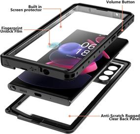 img 1 attached to 📱 Waterproof Case with Built-in Screen Protector for Samsung Galaxy Note 20 Ultra 6.9 inch 5G – Full-Body Protection, Heavy Duty Shock-Proof Cover by ANTSHARE