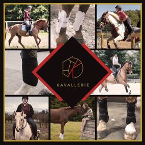img 3 attached to 🐎 Kavallerie Dressage Horses Boots: Fleece-Lined Synthetic Leather Woof Brushing Boots for Training, Jumping, Riding, and Eventing - Quick and Easy Wear for Breathability, Lightweightness &amp; Impact Absorption
