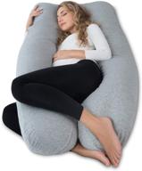 💤 angqi cooling pregnancy body pillow - maternity pillow for pregnant women - full support with cool jersey cover logo