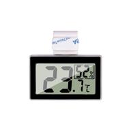 🌡️ digital reptile thermometer hygrometer - monitor temperature and humidity in reptile terrarium tank with hook logo