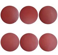 30 piece psa aluminum oxide sanding disc set - 8 inch, no-hole, self-stick with various grits (80, 100, 120, 180, 240, 400) logo