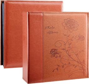 img 4 attached to 📸 Artmag 4x6 Photo Album - Large Capacity Leather Wedding & Family Picture Book for 500 Photos, Horizontal and Vertical, White Pages (Brown)