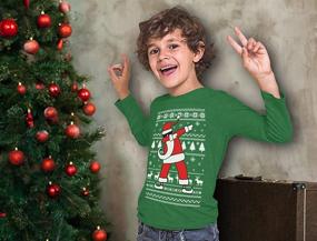 img 2 attached to 🎅 Dabbing Christmas Sweatshirt Medium Boys’ Clothing: Tstars Hoodies & Sweatshirts