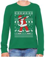 🎅 dabbing christmas sweatshirt medium boys’ clothing: tstars hoodies & sweatshirts logo