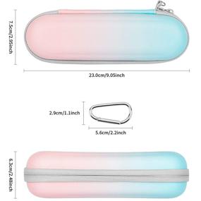 img 1 attached to 🦷 YINKE Travel Case for Philips Sonicare ProtectiveClean and Oral-B Electric Toothbrushes - Hard EVA Case with Gradient Design - Storage Bag for 1000, 1500, 4100, 7000 Series