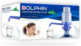 img 4 attached to 🐬 Upgraded Dolphin Water Bottle Pump - 4 Tubes Included for Easy Fit on 2-6 Gallon Coolers (Except Glass)