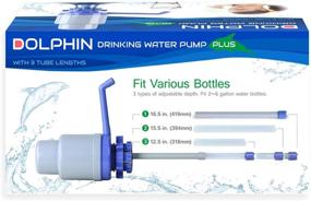 img 2 attached to 🐬 Upgraded Dolphin Water Bottle Pump - 4 Tubes Included for Easy Fit on 2-6 Gallon Coolers (Except Glass)