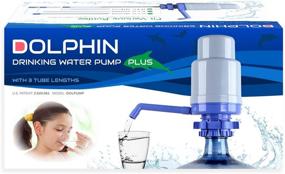 img 3 attached to 🐬 Upgraded Dolphin Water Bottle Pump - 4 Tubes Included for Easy Fit on 2-6 Gallon Coolers (Except Glass)