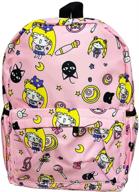🎒 juren sailor moon anime backpack, book bag, cosplay gift set, beautiful school accessories for women, multicolor, 35x35x1 logo