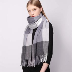 img 1 attached to RIIQIICHY Cashmere Scarves: Pashmina Scarves for Women's Accessories, Ideal for Wraps & Scarves