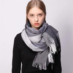 img 2 attached to RIIQIICHY Cashmere Scarves: Pashmina Scarves for Women's Accessories, Ideal for Wraps & Scarves