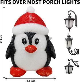 img 2 attached to 🐧 2 Pack Christmas Penguin Porch Light Cover by JOYIN for Festive Holiday and Christmas Decorations