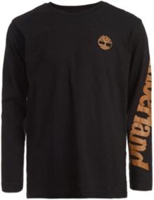 img 1 attached to 👕 Timberland Sleeve Graphic T-Shirt - Medium Size Boys' Apparel in Tops, Tees & Shirts