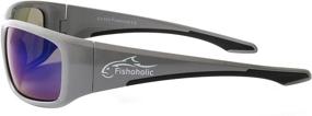 img 2 attached to 🕶️ Fishoholic Pro Series L/XL Polarized Fishing Sunglasses - 5 Color Variants - Camo, Blue Mirror, Black - UV400