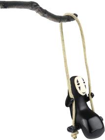 img 4 attached to 🎭 Anime No Face Man Car Pendant: Car Mirror Hanging Accessories for a Charming Micro Landscape Decor - Perfect Birthday Gift for Boyfriend!