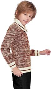 img 1 attached to Boyoo Knitted Sweater Long Fashion Pullovers Boys' Clothing for Sweaters