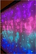 🦄 unicorn led string curtain lights with dimmer switch - ideal for teen room, girls room, college dorm, nursery and kids room decor. perfect for mermaid, purple, pink decoration. (standard version) логотип